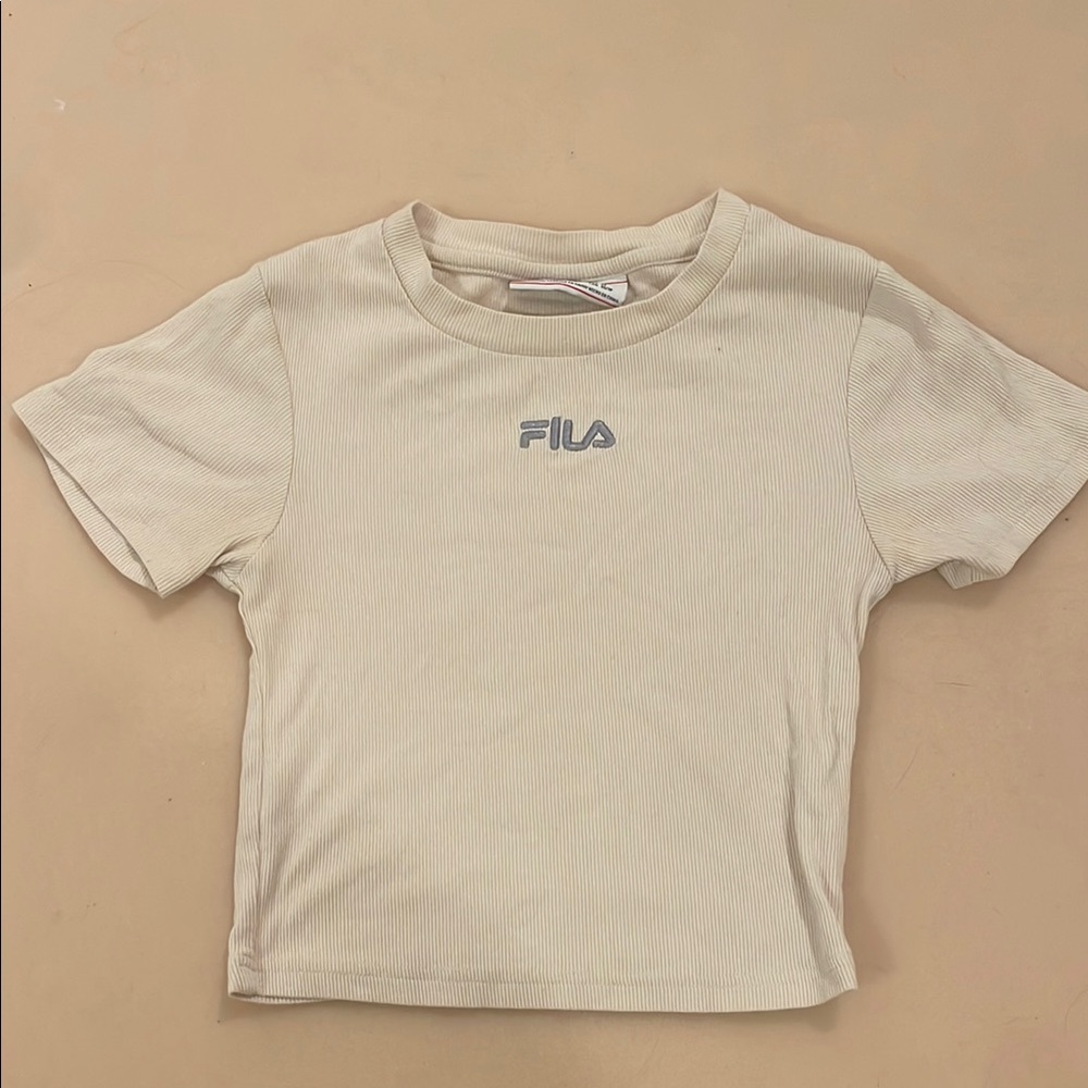 Fila Beige Short Sleeve Tee